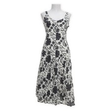 Virmani, Kleid, Größe: 36, Weiß/Grau, Baumwolle, Blumen, Damen #gvr