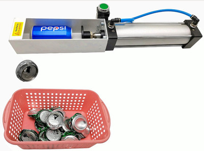 Aluminum Can Crusher Pneumatic Heavy Duty Eco Recycling Tool w/ Button Valve