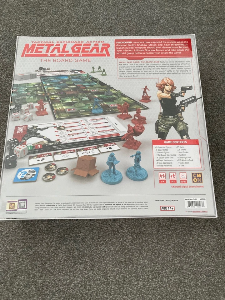 Metal Gear Solid: The Board Game - CMON (Brand New and Sealed) - Image 2 of 2