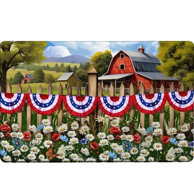 Briarwood Lane Summer Comfort Mat 30x18 American Flower Field For Summer