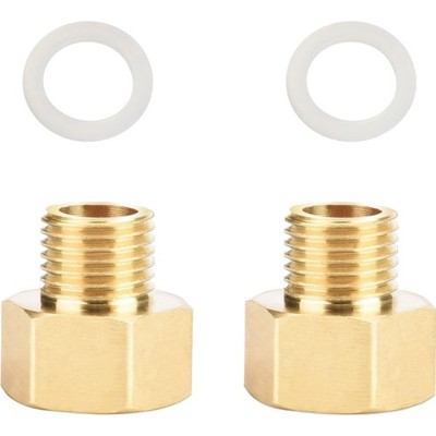 Reduzierstück Messing 1/4 auf 3/8 Zoll, 2 Stück, Adapter, langlebig