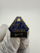 Kiwanis SKY Special Youth Enamel Lapel Pin Key, Cloud, & Sunshine Pin.