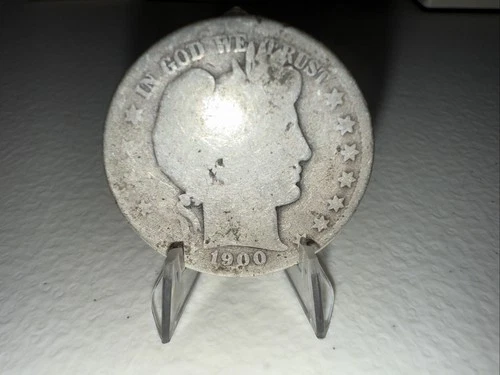 1900-O Barber Silver Half Dollar In AG Condition (A26)