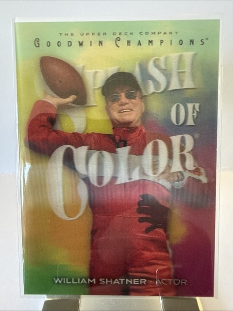 2026 UD Goodwin Champions William Shatner Splash of Color 3-D Lenticular Tier 3