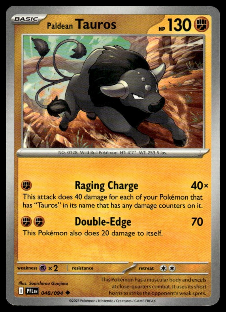 Pokemon Phantasmal Flames #048/094 Paldean Tauros