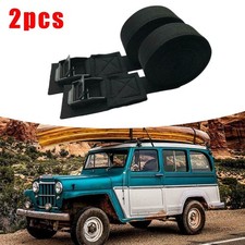 2pcs Locking Tie-Down Straps Surfboards Kayaks Car Roof Rack Cam Buckle Newest