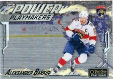 2024-25 OPC PLATINUM POWER PLAYMAKERS PM-9 ALEKSANDER BARKOV NEAR MINT CONDITION