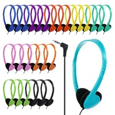 Classroom Headphones Bulk 30 Pack for Students Children Teen Boys Girls, Whol...
