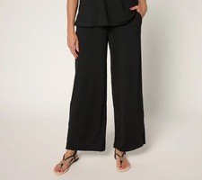 Cuddl Duds Flexwear Straight Leg Lounge Pants Black L New