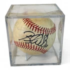 Brandon Webb Autographed Rawlings Official MLB Baseball In Display Case