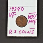 1924 D   VERY FINE   LINCOLN CENT   SEMI-KEY  1924D  /  RS COINS #30U  FREE SHIP