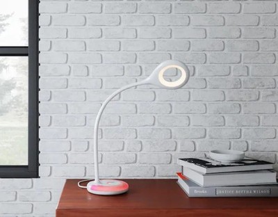 Hampton Bay 19'' LED Flexible Task Lamp Color Changing + 1 USB Port + Dimmable