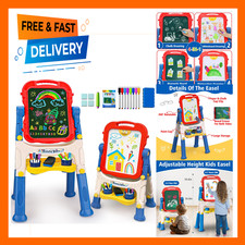 Kids Double-Sided Magnetic Art Easel for Toddlers 3 4 Year Old Boys Girls