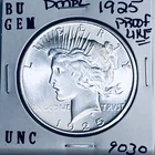 1925 P BU GEM PEACE SILVER DOLLAR UNC MS+++ U.S. MINT RARE COIN 9030