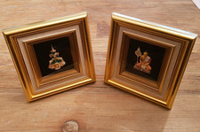 Thailand Smaragd Buddha sowie  Buddhitischer Mönch im Goldrahmen