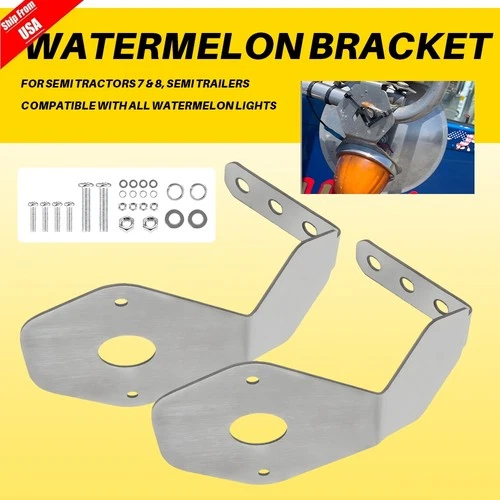 2PCS Turn Signal Light Mirror Mount Watermelon L-Bracket Only For Semi Tractors