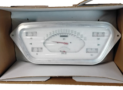 1953 - 1954 - 1955 Ford F-100 Truck Direct Fit Gauge White  Complete set FT53W