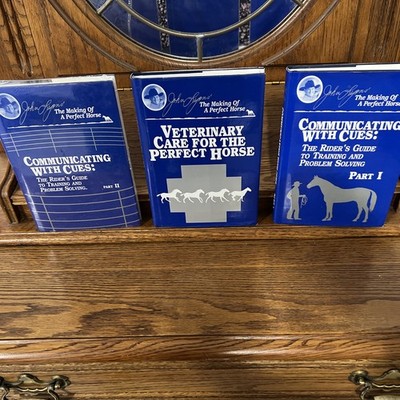 John Lyons' The Making of A Perfect Horse Veterinary Perfect (3 Hardcover) VG+