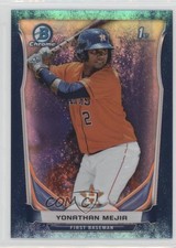 2014 Bowman Chrome Prospects Bubbles Refractor 61/99 Yonathan Mejia #BCP100 2x3