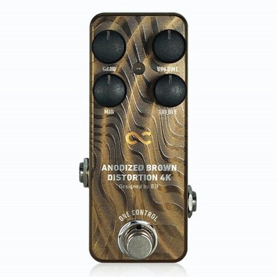 One Control Anodized Brown Distortion OC-ABD4K BJF Series Guitar Effects Pedal