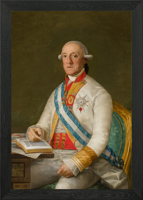 Portrait Karl IV. von Spanien gerahmtes Wandbild Poster Leinwanddruck Bild