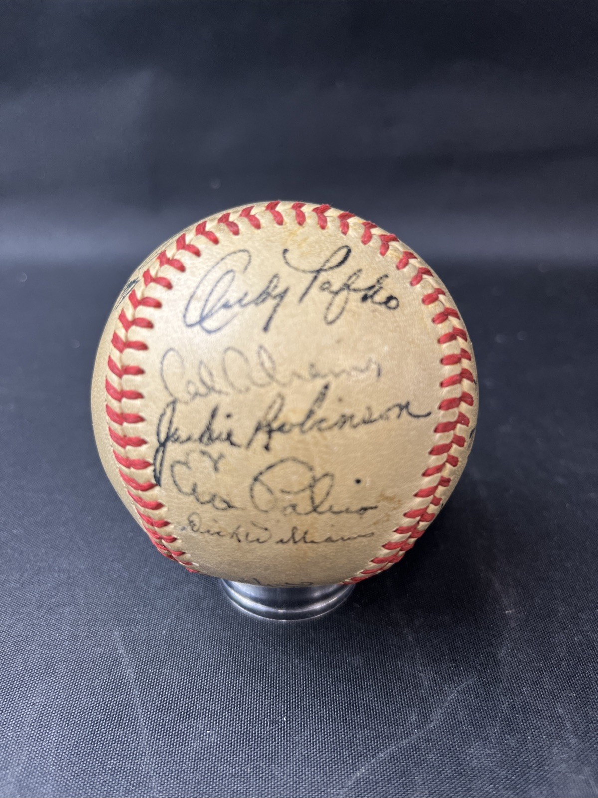 Jackie Robinson Autographed Signed Brooklyn Dodgers 1951 Team Baseball , Roy Campanella JSA! 