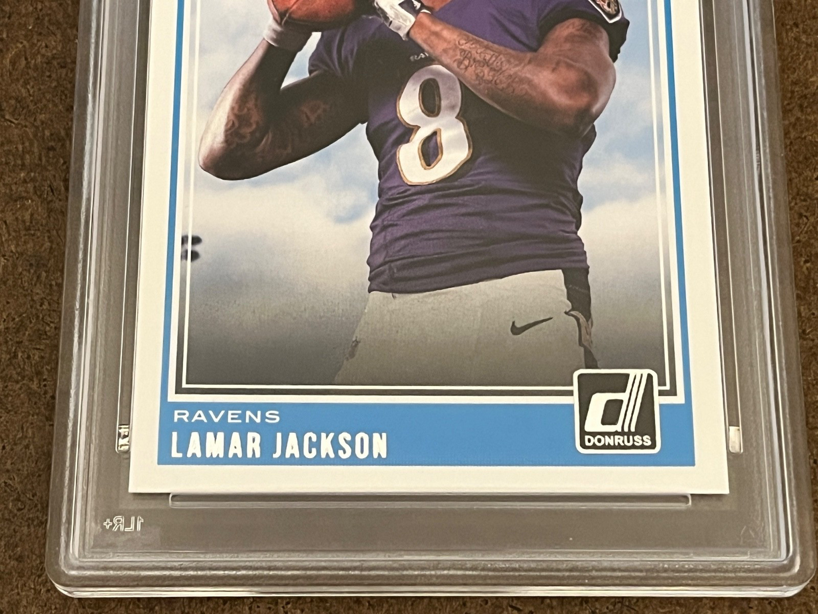 2018 Panini Donruss Football - #317 Lamar Jackson (RC) Ravens GEM MT PSA 10 view 3