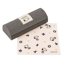 Peanuts Snoopy Glasses Eyeglass Case with Cloth Japan Limited New
