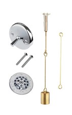 Tub Drain Linkage Assembly with Trip Lever and Strainer Done Cove