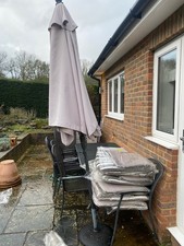 Kettler Garden Furniture | Table + 8 Chairs + Parasol + Cushions