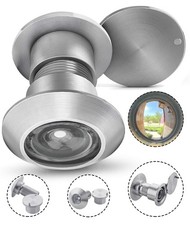 - Solid Brass Door Peep Holes for Front Door, 220-Degree Door Viewer Peephole...