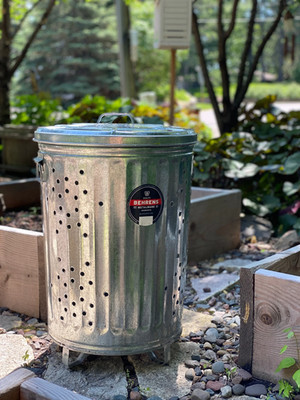 Burn Barrel Cage, Metal Durable Steel Rubbish Leaf Trash Burning 20 Gallon Home!