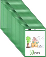 Dry Erase Pockets Plastic Job Ticket Holders Shop Holder Order Pockets Clear ...