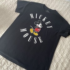 Disney Mickey Mouse Black Shortsleeved Tshirt Tee Shirt Medium Unisex