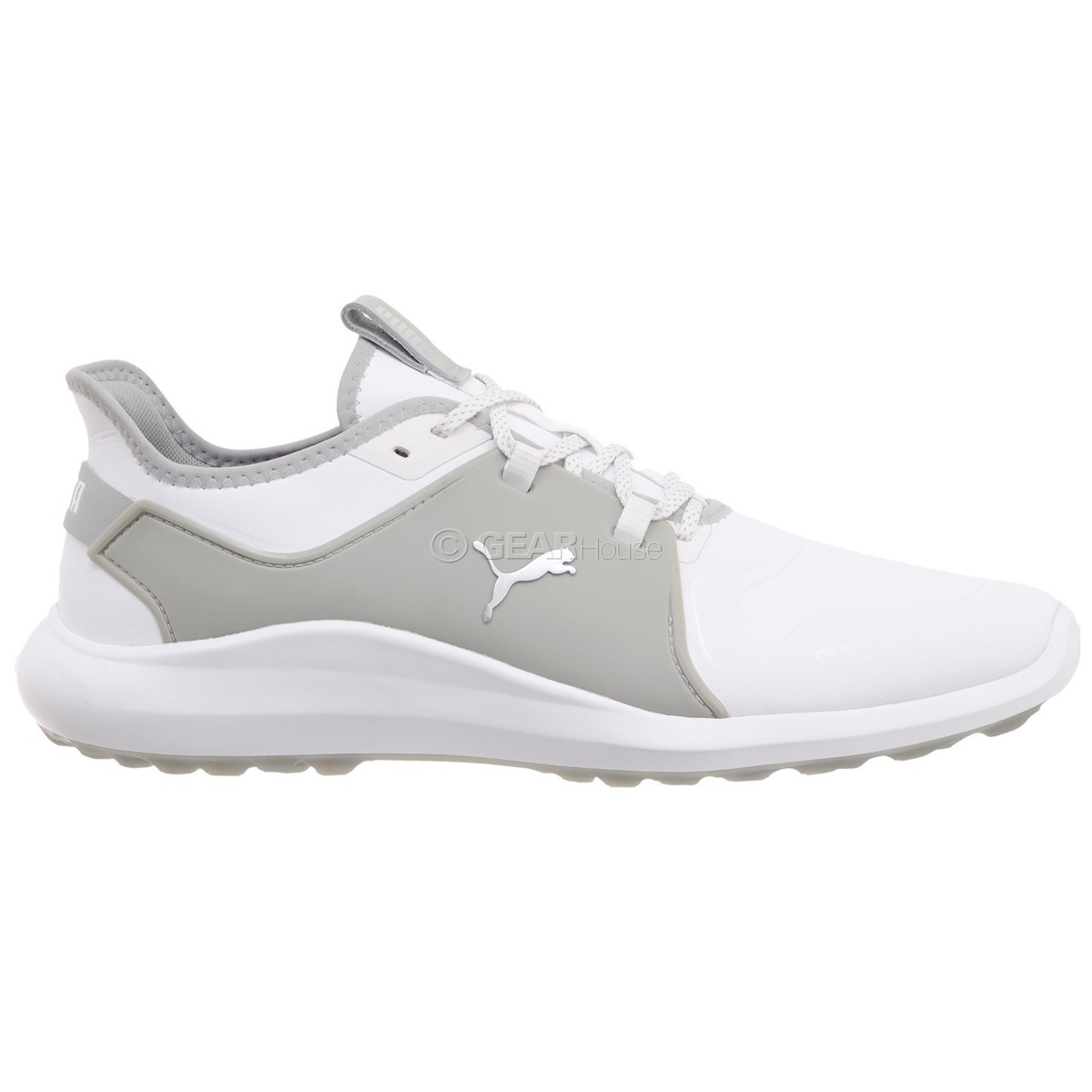 PUMA Ignite Fasten8 Pro Mens Spikeless Golf Shoes SL, White  display picture 1