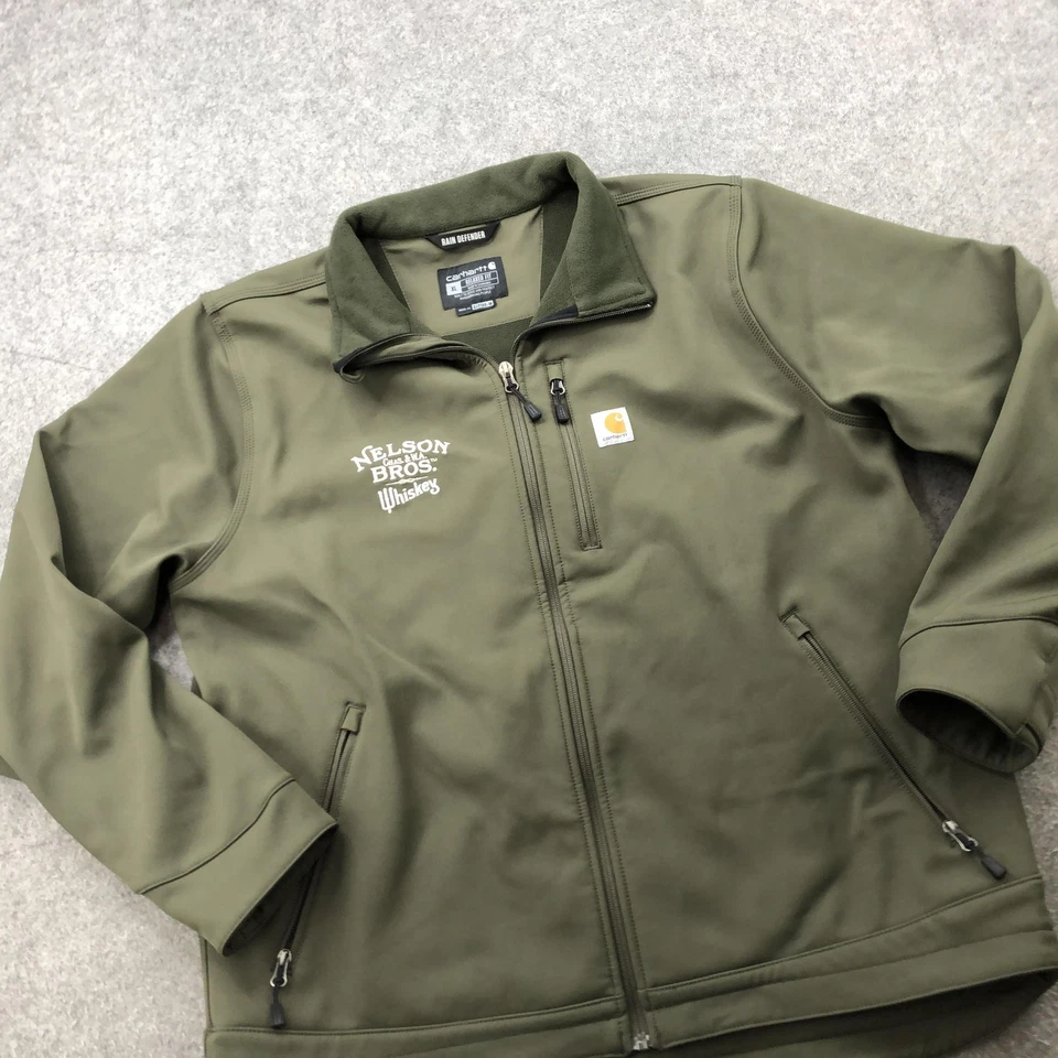 Carhartt Jacket Mens XL Rain Defender Relaxed Fit Nelson Bros Whiskey Promo - Image 3 of 4