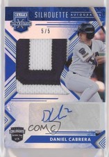 2018 Panini Elite Extra Edition Blue 5/5 Daniel Cabrera #UCSA-DC Auto hg6