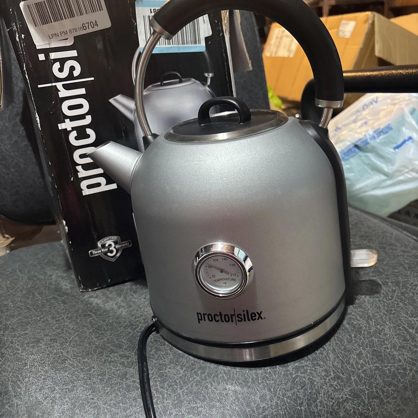 Proctor Silex 1.7 Liter Electric Dome Tea Kettle, Water Boiler & Heater 1.7L