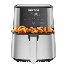 Chefman TurboFry 6-Quart Digital Air Fryer, Touchscreen Air Fryer with 4 Cooking