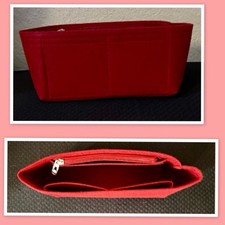 Purse Organizer Insert for Bag  Organizer with Side Zipper Pocket