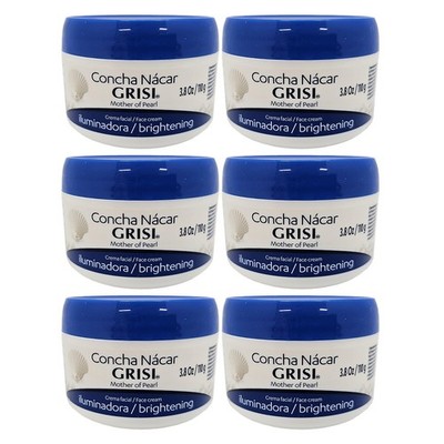 Grisi Concha Nacar Lightening Cream. Brightens & Moisturizes. 3.8 oz. Pack of 6