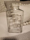 Vintage Anchor Hocking Clear Ribbed Glass Pitcher Carafe 2 qt No Lid Classic