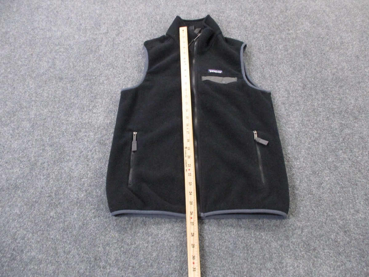 Patagonia Vest Jacket Mens S Black Synchilla Fleece Jumper Hiking
