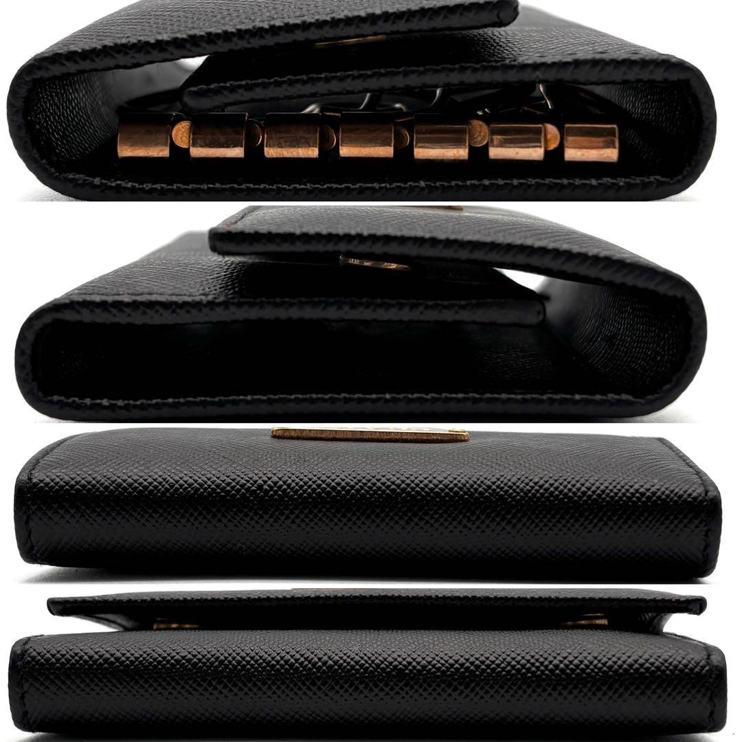Prada 6-key case with triangular logo, Saffiano l… - image 4