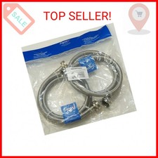 Supco  " X 4' Stainless Steel Inlet Hose for Washers, Package of 2, 3804FFSS2