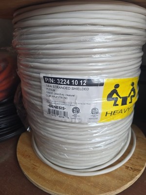 50ft 14/4 Genesis 4C 14 AWG Stranded Shielded Copper Cable Wire CLR3 FPLR FT6