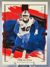 🏈VON MILLER 2023 Panini Impeccable Ruby Variation SP /8 #BILLS COLOR MATCH!!!🏈