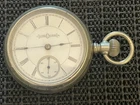Antique 1882 Illinois Pocket Watch Mod 1 Gr 2 Engraved Train Case 18s 11j Repair