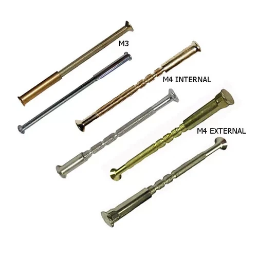 M3 M4 Connecting Screws Bolt & Sleeve for Door Handles Internal External Fixings