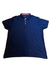 ORVIS MENS NAVY BLUE SHORT SLEEVE POLO SHIRT SIZE XXL